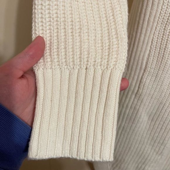 Eva Mendes Women’s Ivory Cowl/Turtle Neck Sweater Dress Medium - Picture 6 of 10